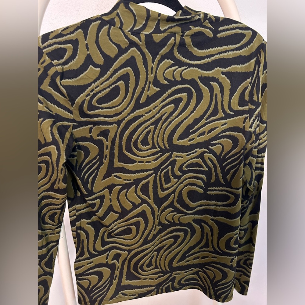 Scotch & soda printed high neck slim fit t shirt